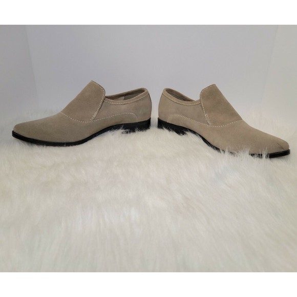 Free People Brady Suede Tan Pointed Toe Loafers Shoes Size US 8.5-9 / EU 39.5 - Picture 2 of 11